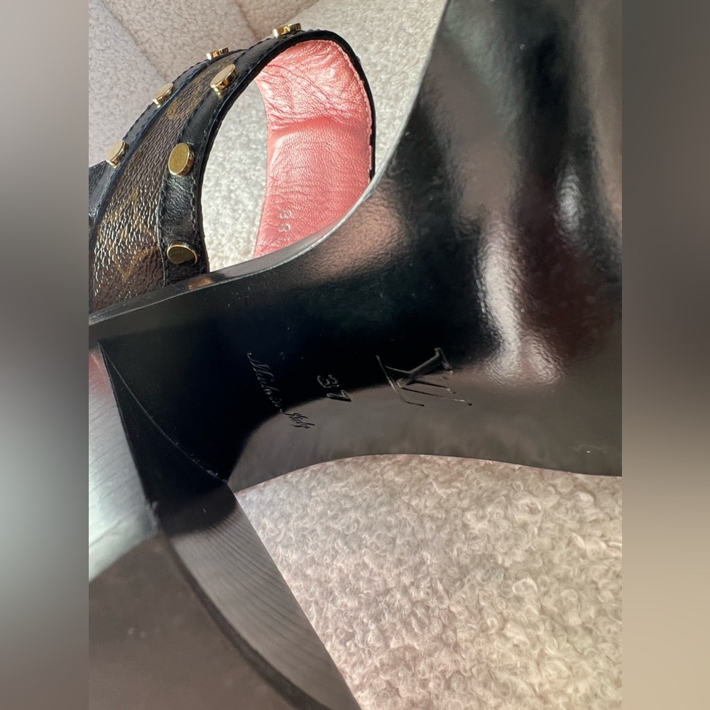 Louis Vuitton LV Sandals , Monogram , high heels like new - Picture 7 of 11